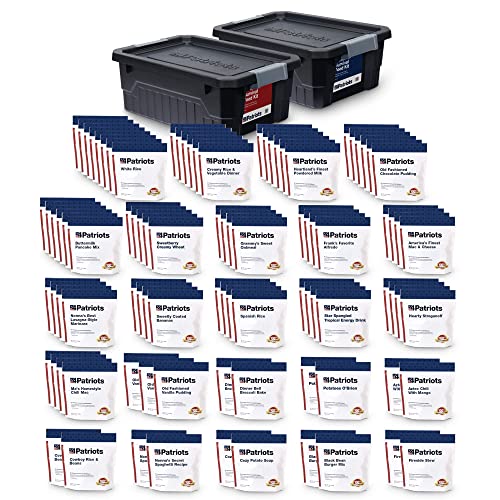 4Patriots 2-Week Survival Food Kit: Emergency Food Supply Designed to Last 25 Years, 84 Servings