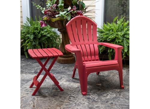 Adams Manufacturing 8500-26-3700 Plastic Quik-Fold® Side Table, Cherry Red