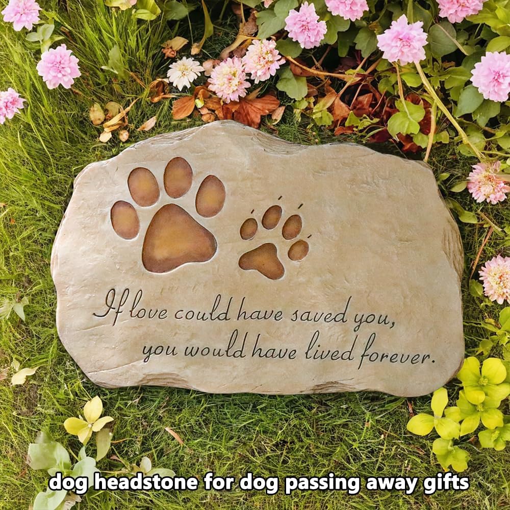 Jinhuoba Paw Prints Pet Memorial Garden Stone