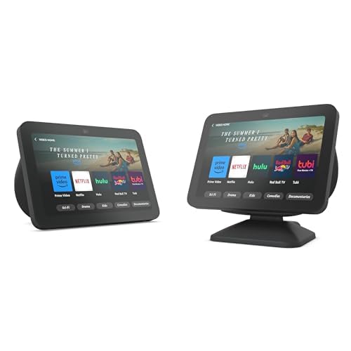 Amazon Echo Show 8 (newest model), With Spatial Audio, Smart Home Hub, and Alexa, Glacier White