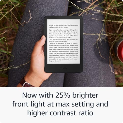 New Amazon Kindle (16 GB) - Lightest and most compact Kindle, with glare-free display, faster page turns, adjustable front light, and long battery life - Matcha + 3 Months of Kindle Unlimited (with auto-renewal)