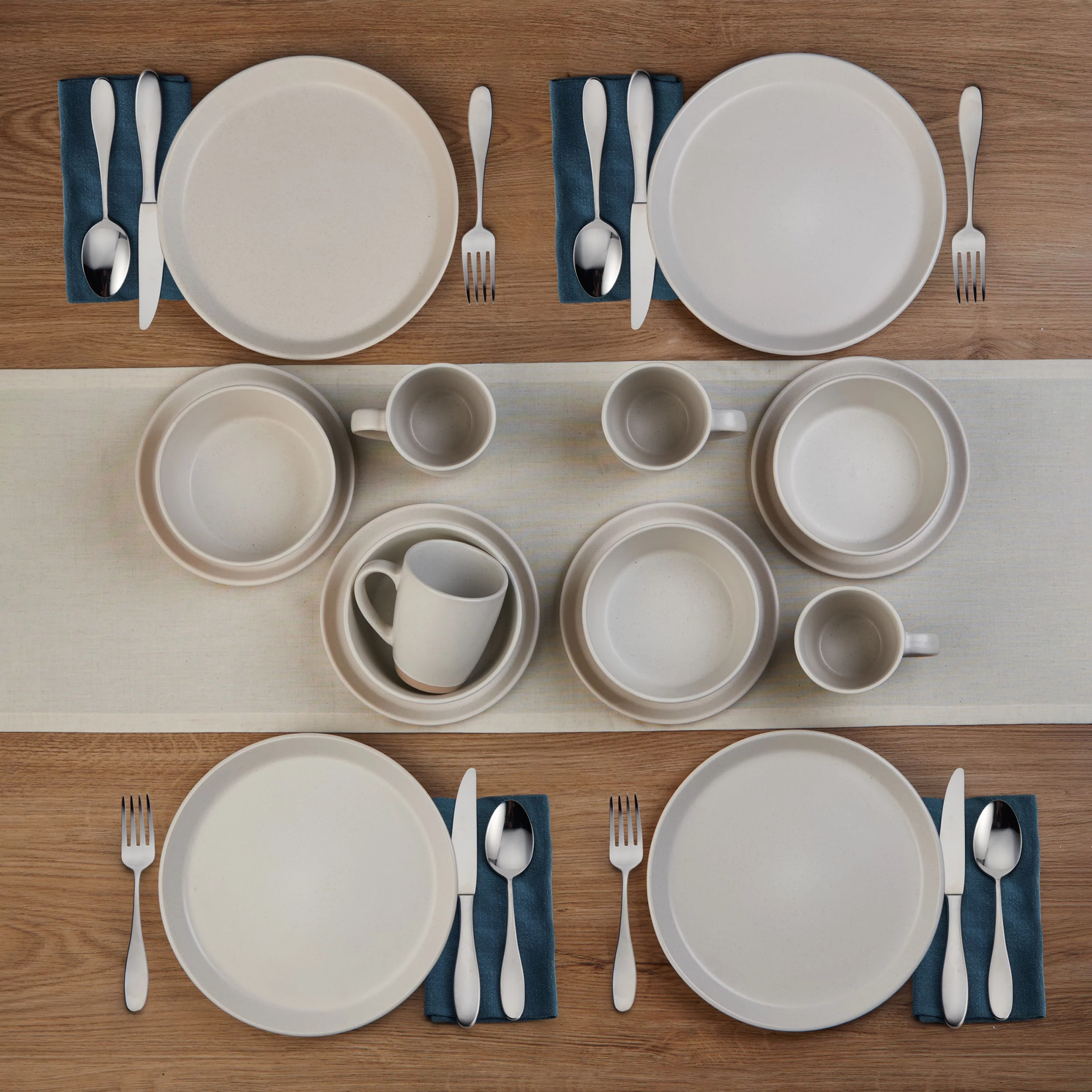 Pfaltzgraff® Hudson Cream Stoneware 16-Piece Dinnerware Set