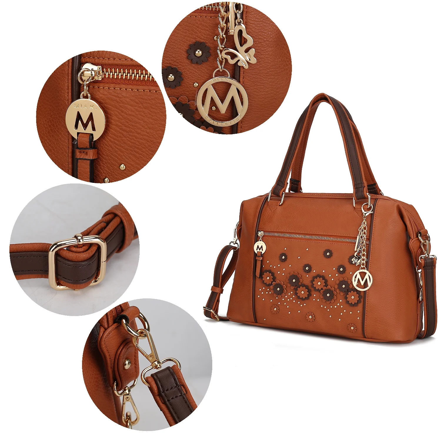 Francis Vegan Leather Tote Handbag by Mia K