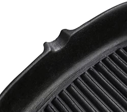 CUISILAND 9.5 inch Cast Iron Square Grill Pan