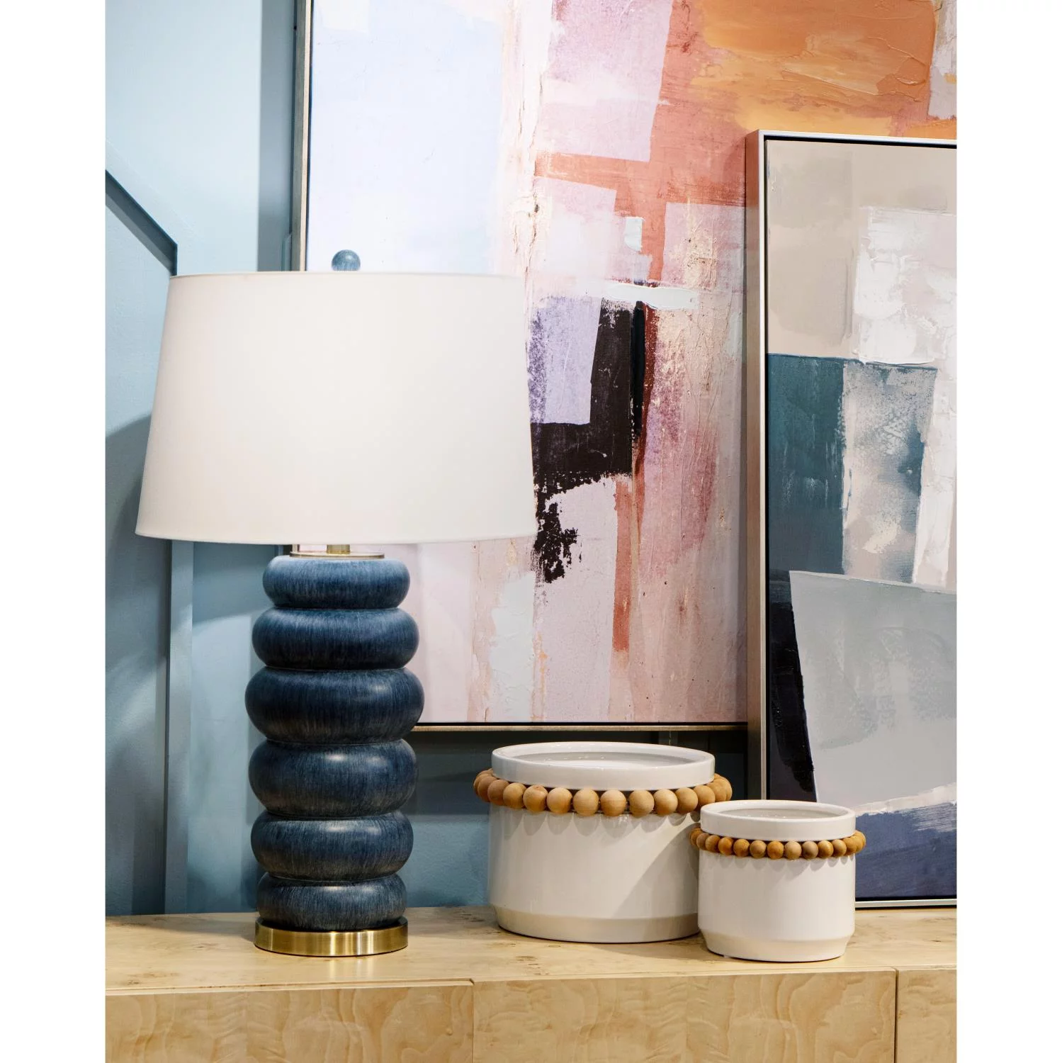 S0017-10069-Elk Home-Anders - Small Vase In Coastal Style-6 Inches Tall and 7.5 Inches Wide