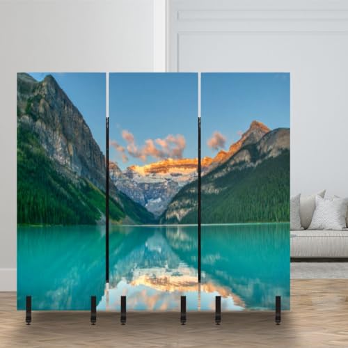 3 Panels Freestanding Acoustic Room Divider Breathtaking Orlando Park During Vibrant Sunrise Central Florida Soundproof Privacy Screen Folding Sound Absorbing Partition Wall Divider for Office