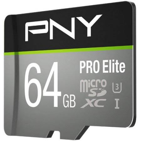 PNY Technologies 64GB Pro Elite microSDXC Memory Card (U3)