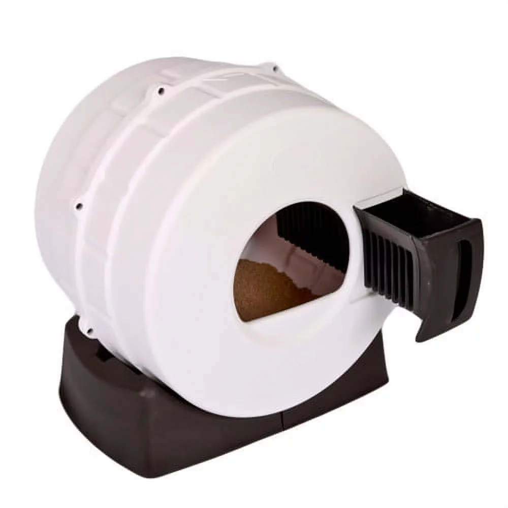 Smart Choice Pet Products 3095 Quick Clean Cat Litter Spinner Box, Recycled Gray