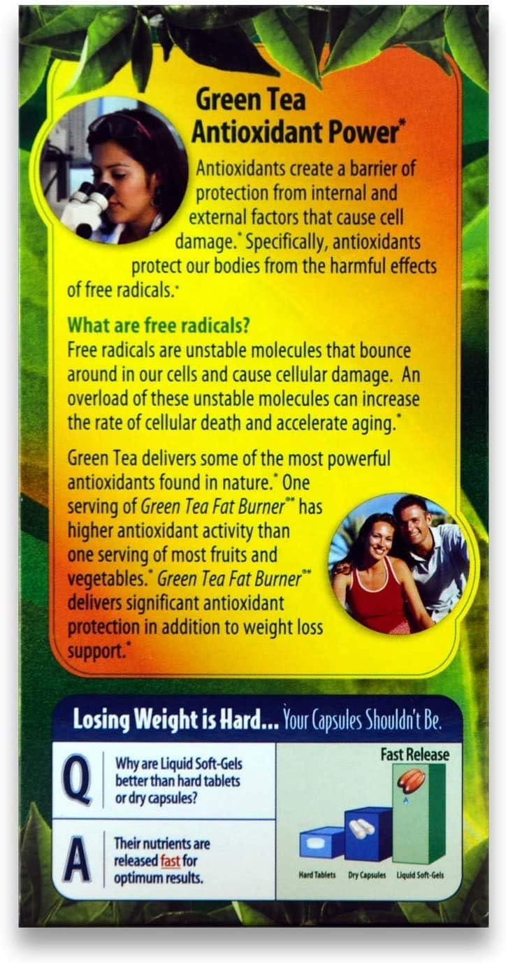 Green Tea Fat Burner, 200 Liquid Soft-Gels