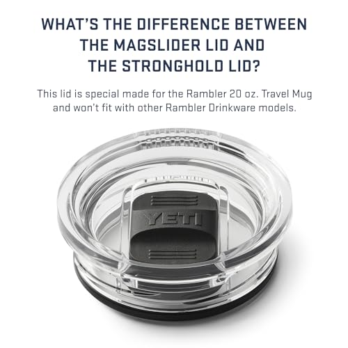 YETI Rambler 20 oz Travel Mug, Stainless Steel, Vacuum Insulated with Stronghold Lid