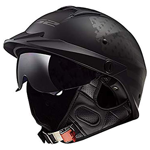 LS2 Helmets Rebellion Motorcycle Half Helmet