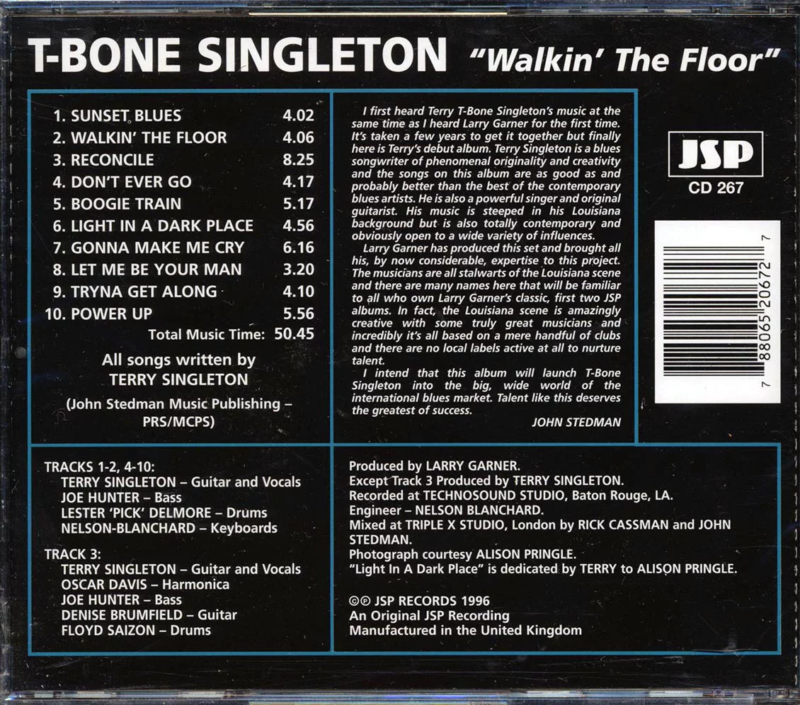 T-BONE SINGLETON - WALKIN' THE FLOOR