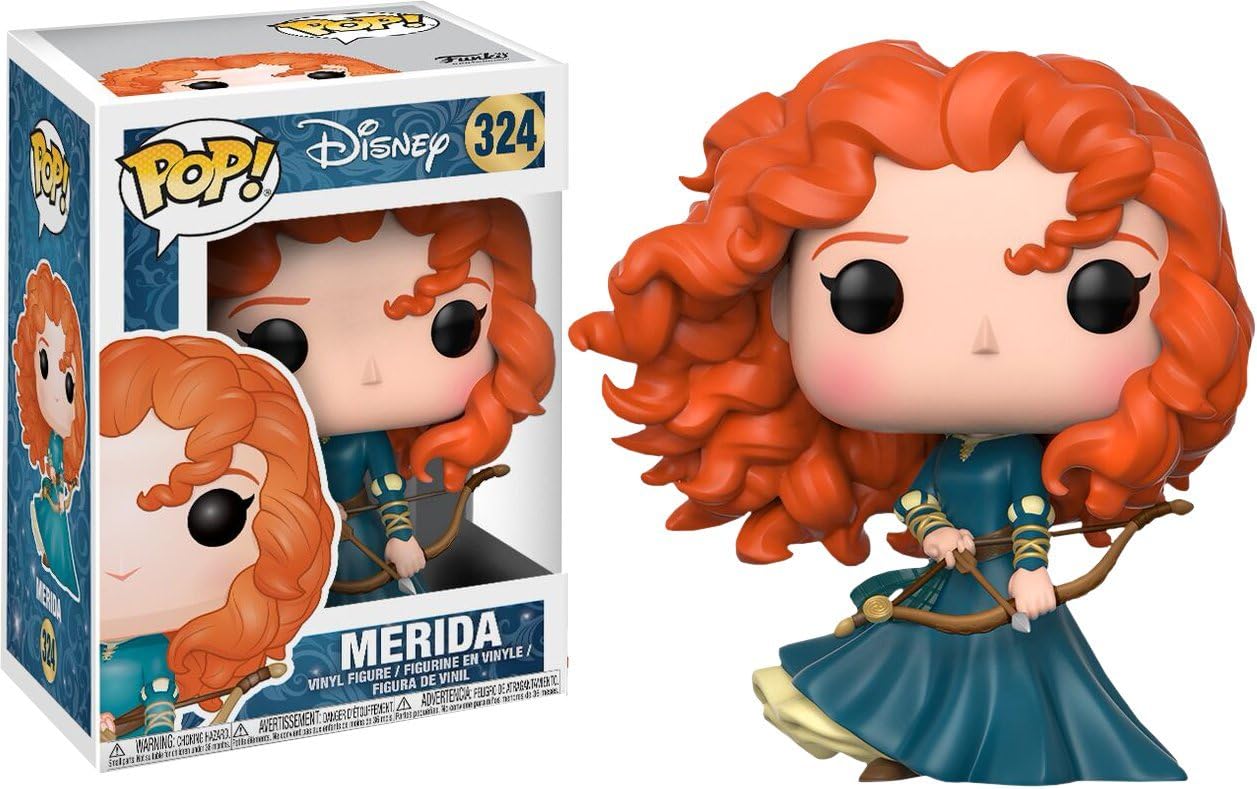 POP Disney Princess: Brave - Merida Funko Pop! Vinyl Figure (Bundled with Compatible Pop Box Protector Case), Multicolored, 3.75 inches
