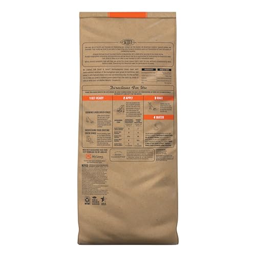 O.M. Scott and Sons Tall Fescue Blend Grass Seed, Fertilizer and Soil Improver, Naturally Crowds Out Weeds, Covers Up to 2,000 sq. ft., 8 lbs.