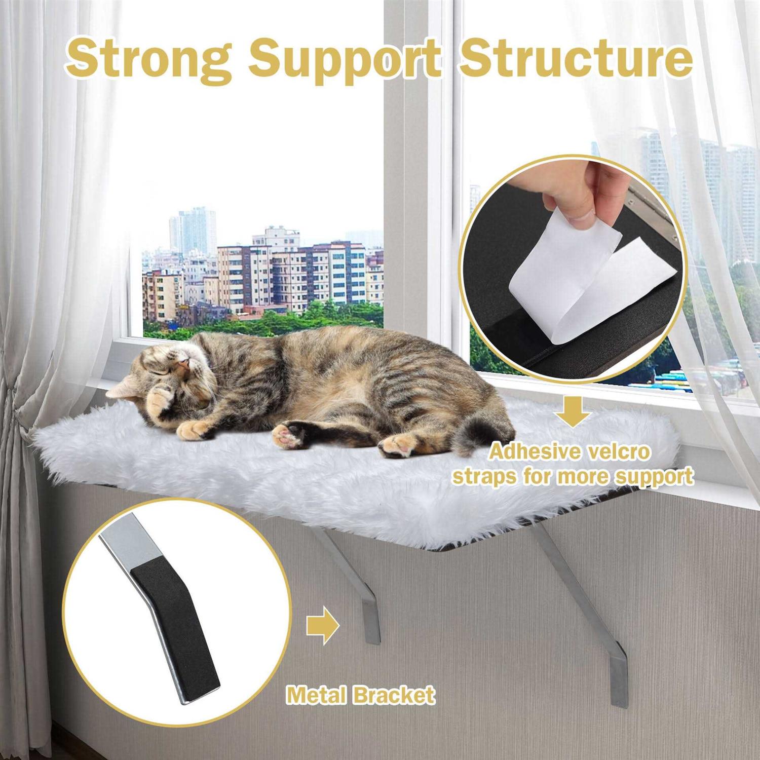 Coziwow Cat Window Perch & Windowsill Bed with Soft Cushion - Pet Supplies online store
