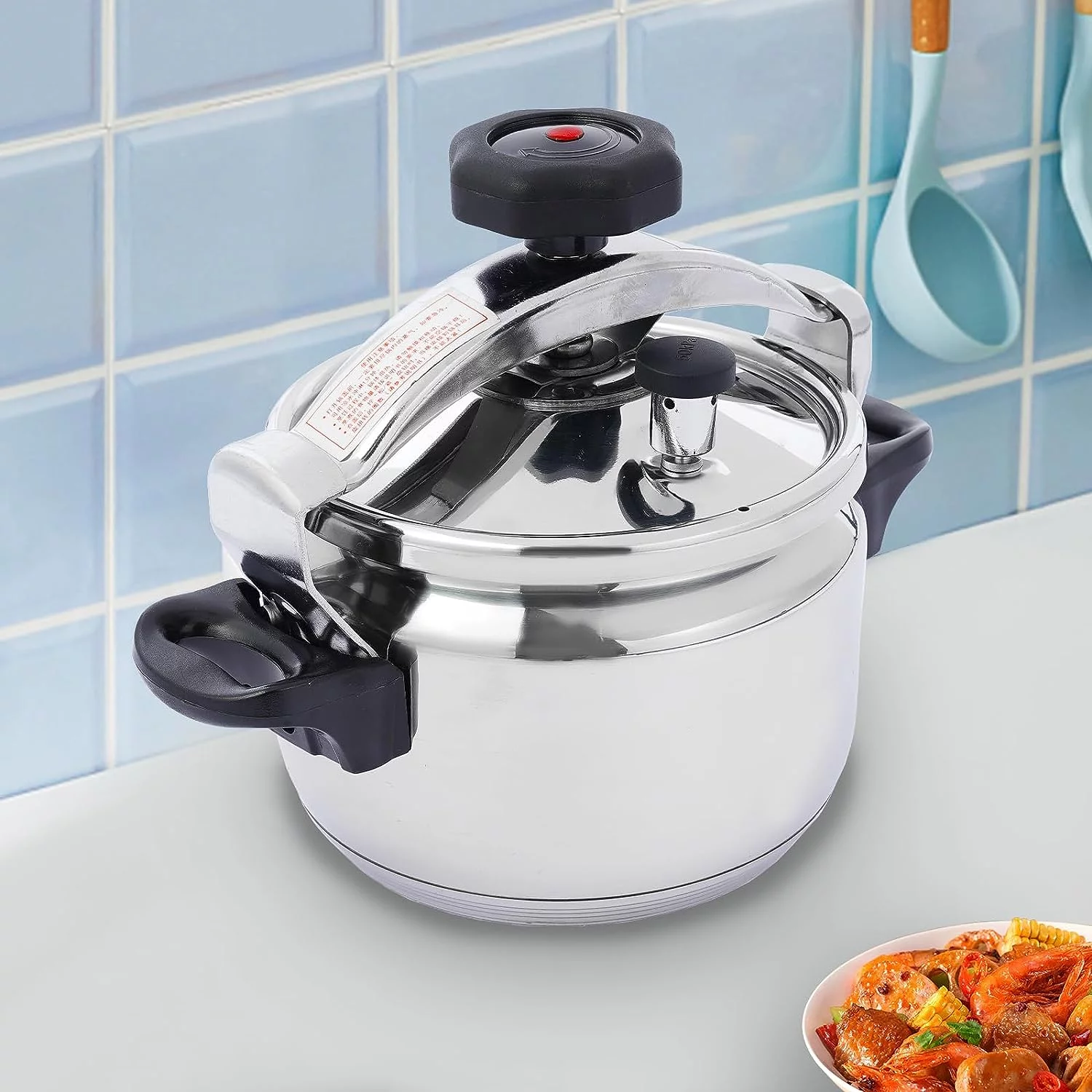 MIDUO 3L Family Small Mini 304 Stainless Steel Pressure Cookers 50Kpa