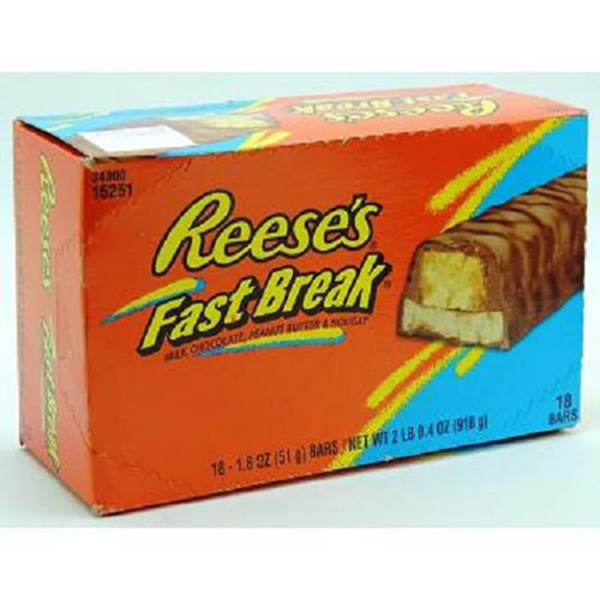 Reeses Fastbreak Peanut Butter Bars 18 Count - 1.8 oz