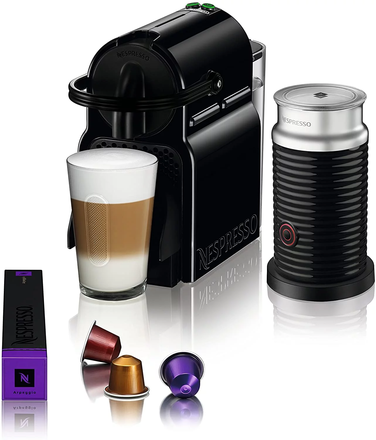 Excellent Nespresso Inissia Espresso Machine by De'Longhi  Black
