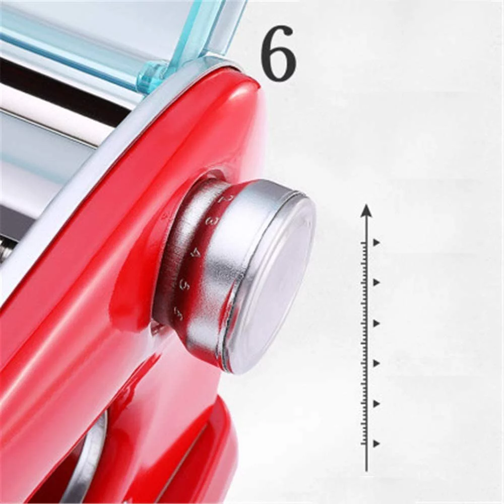 Stainless Steel Manual Pasta Maker Machine With Adjustable Thickness Settings PLUS a Jar Opener (Gift)