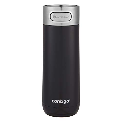 Contigo Luxe Vacuum-Insulated Stainless Steel Thermal Travel Mug 16 Ounces Stainless Steel