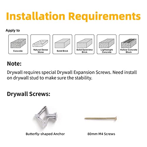 FUKUMARU Cat Scratching Activity Tree Wall Mounted, 50 Inch Cats Scratch Post, with Kitten Bed, Rubber Wood Scratcher Posts, Large