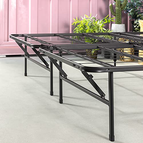 ZINUS Rumi 14in Full Metal Bed Frame, Quick Assembly SmartBase® Mattress Foundation, Heavy Duty Sturdy Steel with No Box Spring Needed, Eco-Friendly Packaging, Black