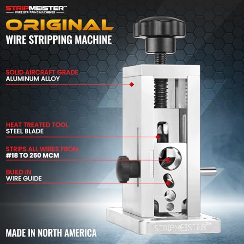 StripMeister Original Drill-Powered Wire Stripper – Wire Sizes Up To Ø3/4