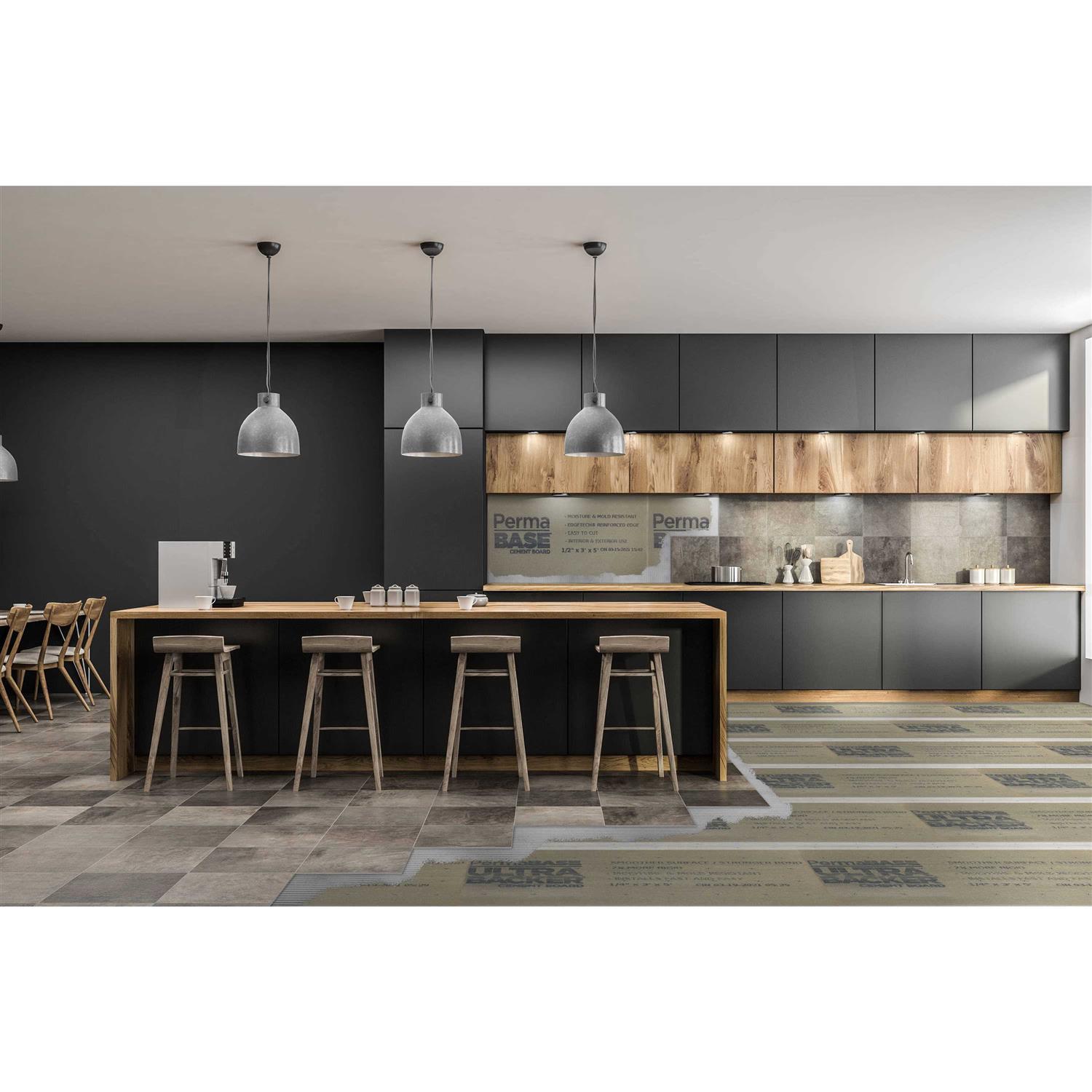 Permabase Ultra-Backer 1/4 in. x 3 ft. x 5 ft. Cement Board CB23140500