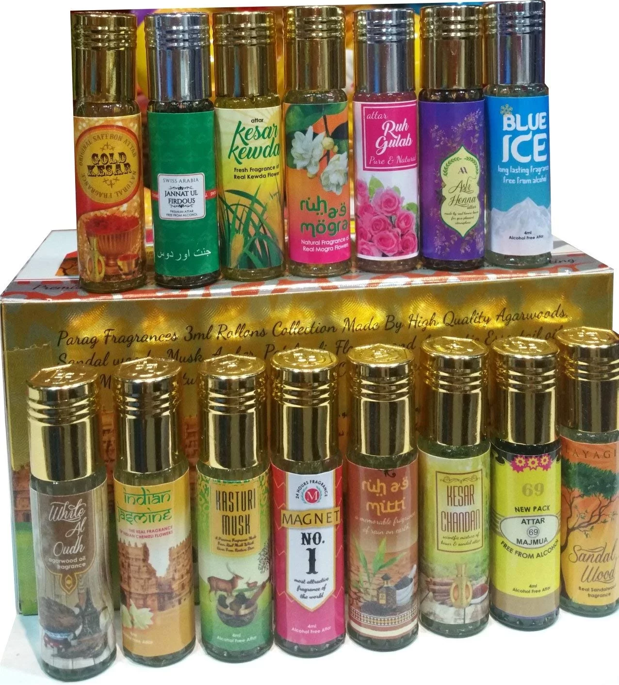 Parag Fragrances Long Lasting Attar (3Ml) - Set of 20