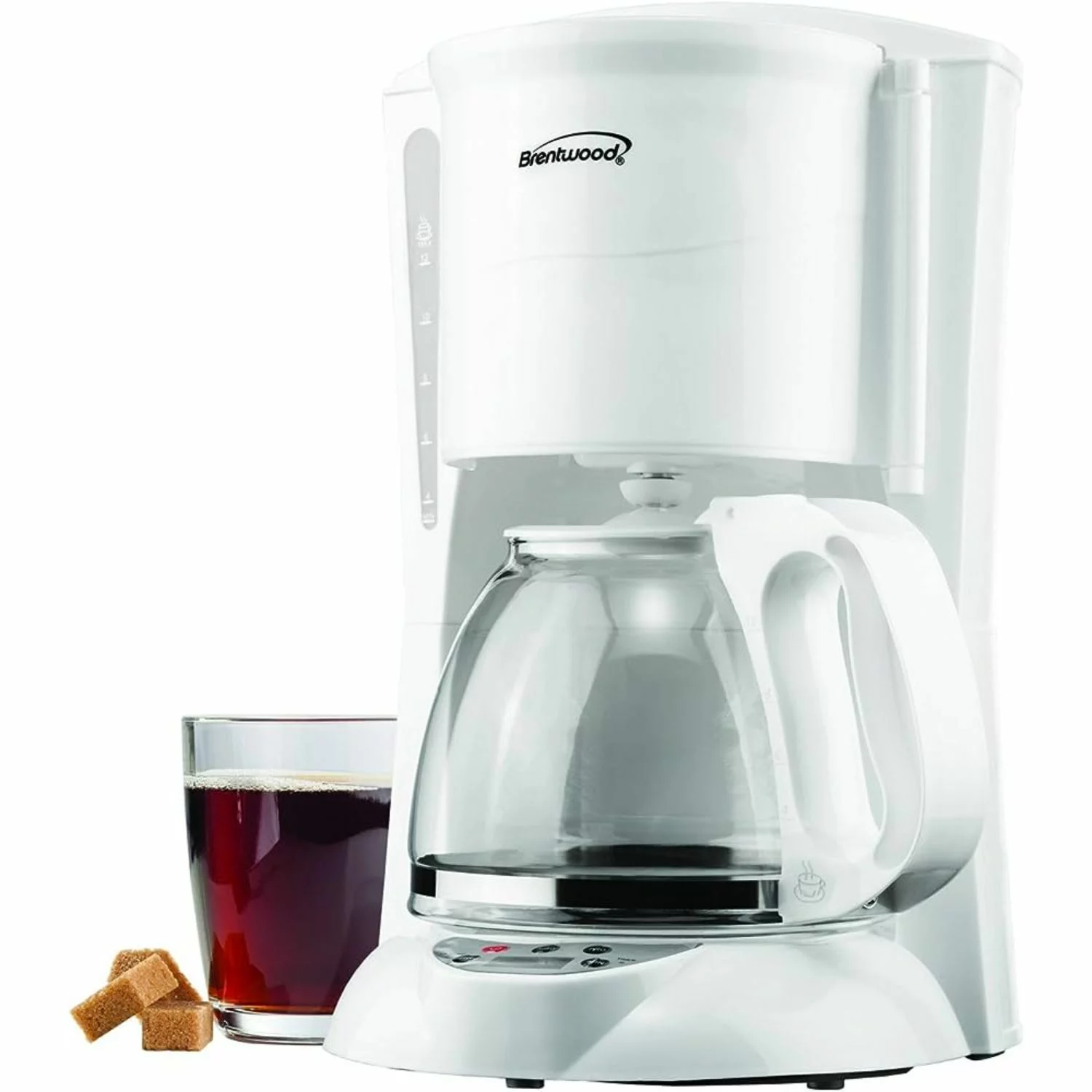 Brentwood Appliances TS-218W 12 Cup Digital Coffee Maker New, White