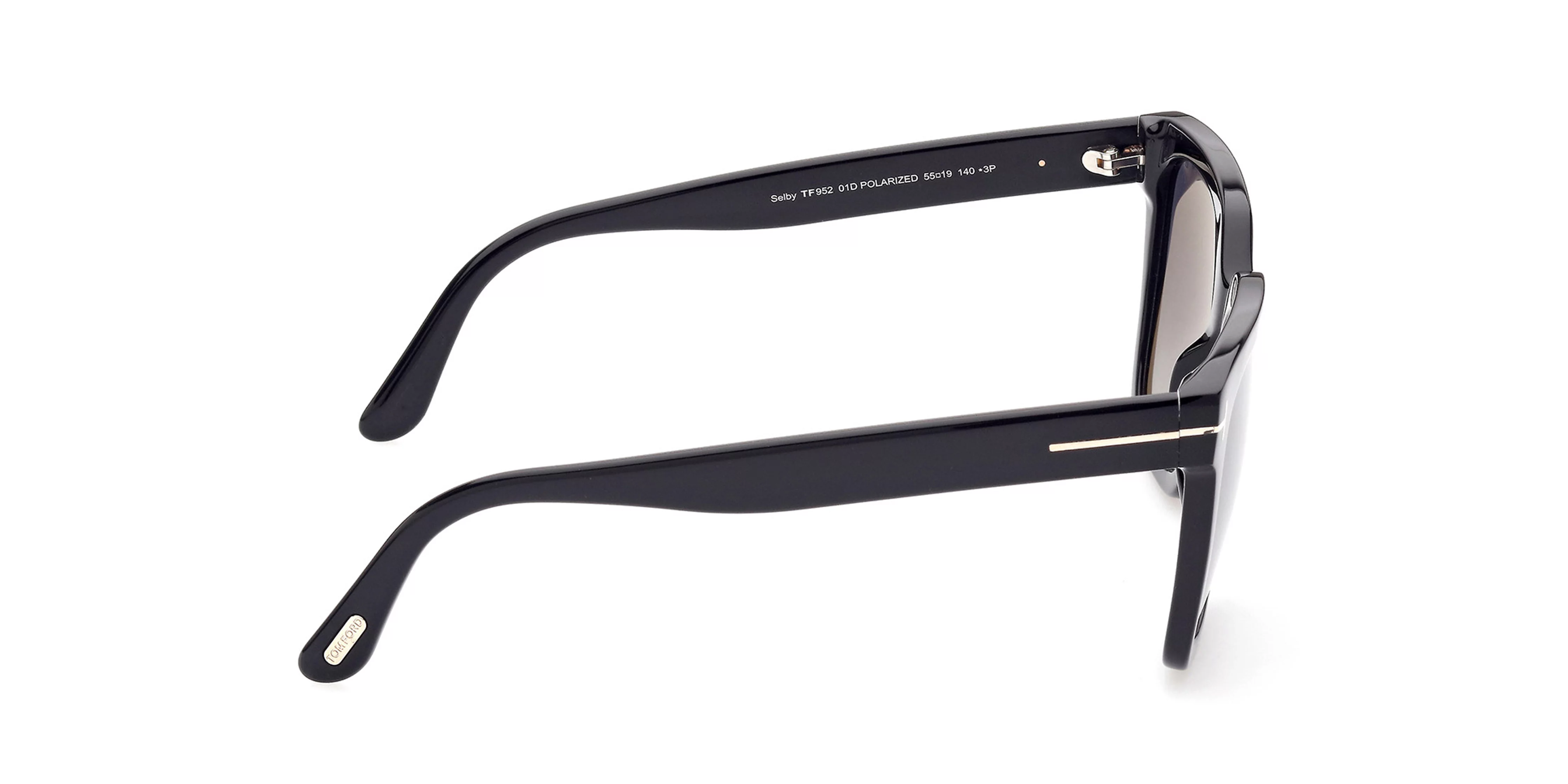 Tom Ford Selby Polarized Smoke Square Ladies Sunglasses FT0952 01D 55