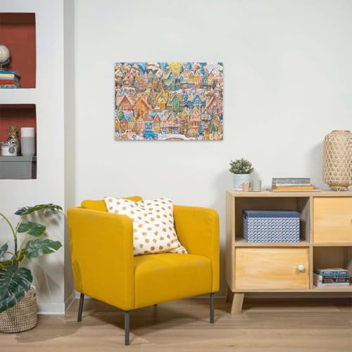 Ravensburger - Christmas Cookie Village - 1000 Piece Jigsaw Puzzle - Piece Together an Entire Gingerbread City - Stunning Detail - Premium Quality - Ages 12+