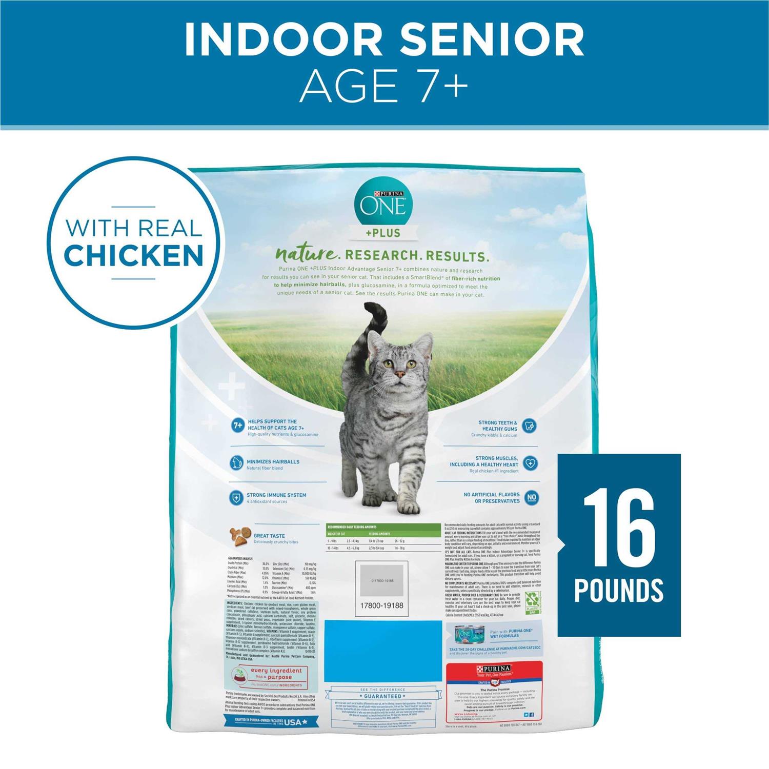 Purina Cat Chow Senior Essentials 7+ Immune + Joint Health Dry Cat Food - Pet Supplies online store