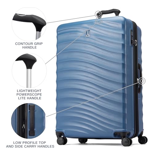 Travelpro Maxlite Air V2 Hardside Expandable Carry on Luggage, 8 Spinner Wheels, Lightweight Hard Shell Suitcase, TSA lock, Black, Carry On 21-Inch