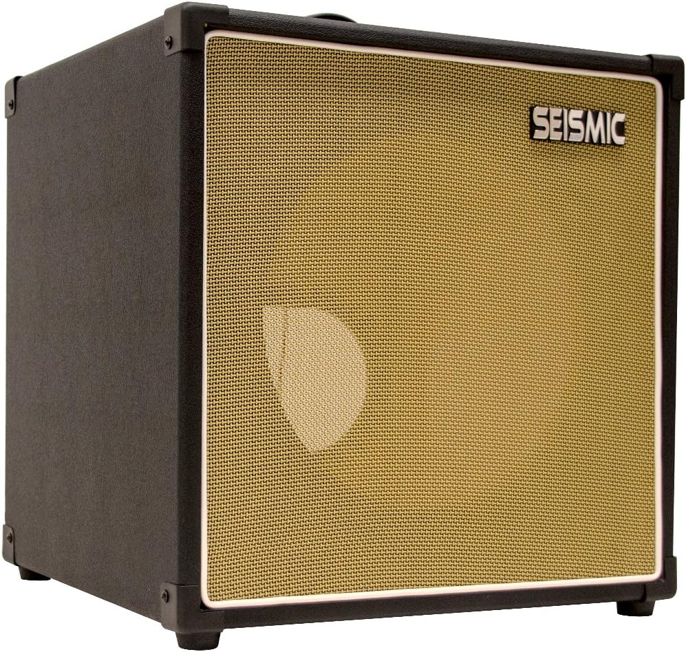 Seismic Audio - 1x12 GUITAR SPEAKER CAB EMPTY - 7 Ply Birch - 12 Cube Cabinet - Orange Tolex, Black Removable Cloth Grill - Front loading Speakerless Cabinet