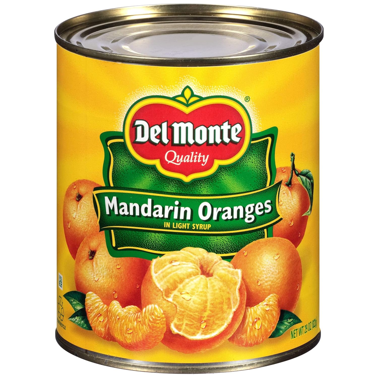 Del Monte Mandarin Oranges in Light Syrup, 29 Ounce - 12 per case.