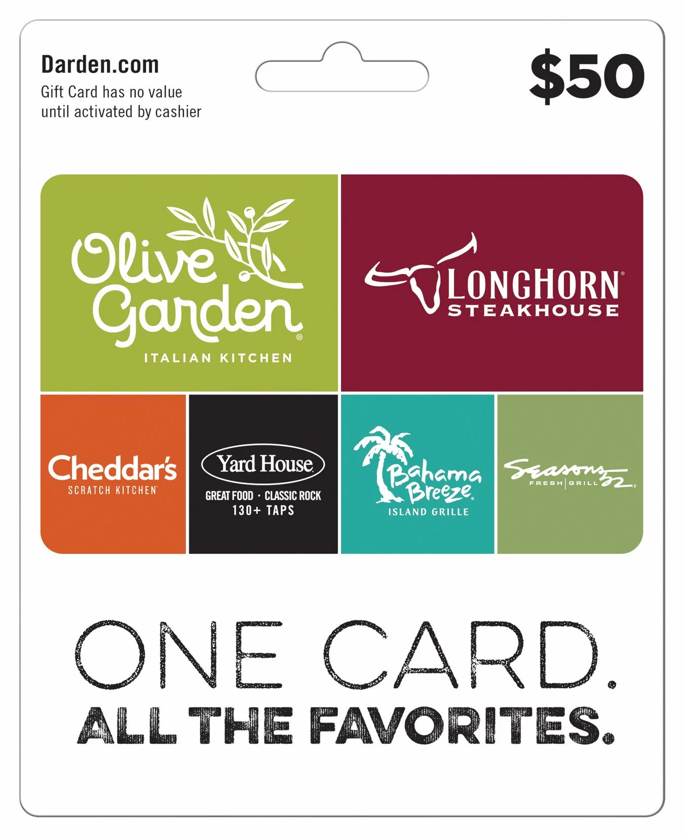 Darden Restaurants $50 Gift Card