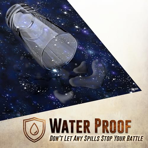 Battle Game Mat - 48x48 - Dungeons Tabletop Dragons Dice Role Playing Map - Wargaming RPG Warfare 40k Flames War - Reusable Miniature Figure Board Games - Warhammer Gaming Vinyl Mat