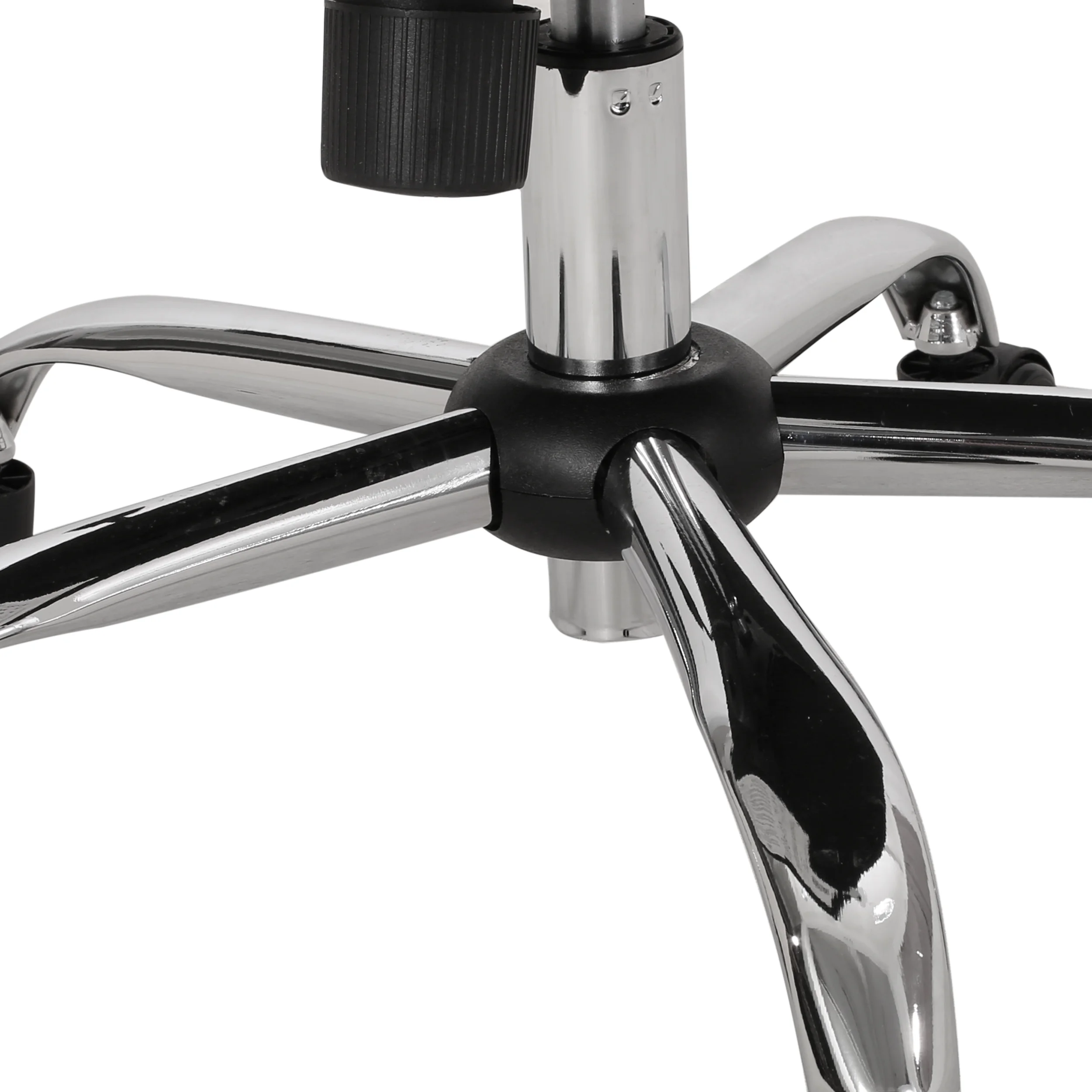 Noble House Blackfoot Faux Leather Office Swivel Chair, White, Chrome