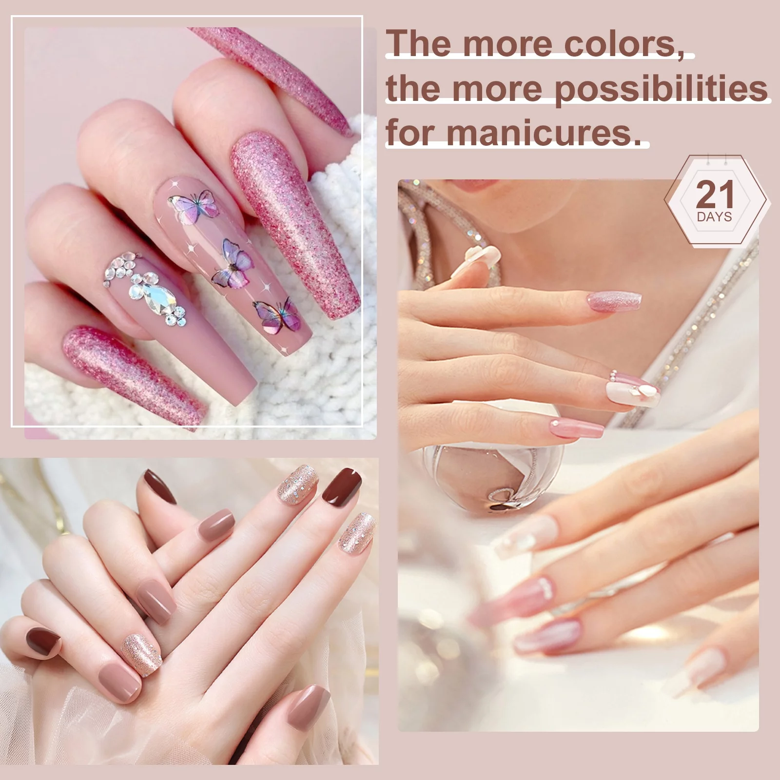 Saviland 33PCS Gel Nail Polish Kit - U V/LED Soak off Gel Nail Polish Sets with Base and Top Coat, Matte Top Coat