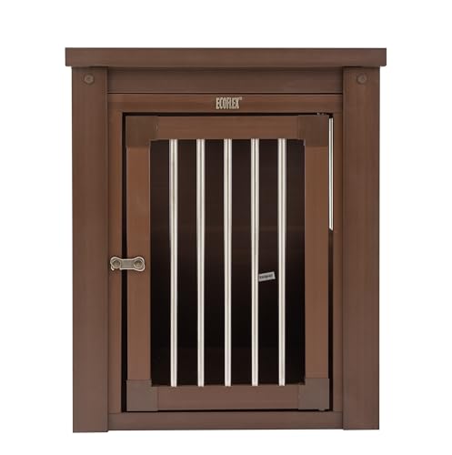 New Age Pet ecoFLEX Pet Crate/End Table, Small, Espresso 23.8