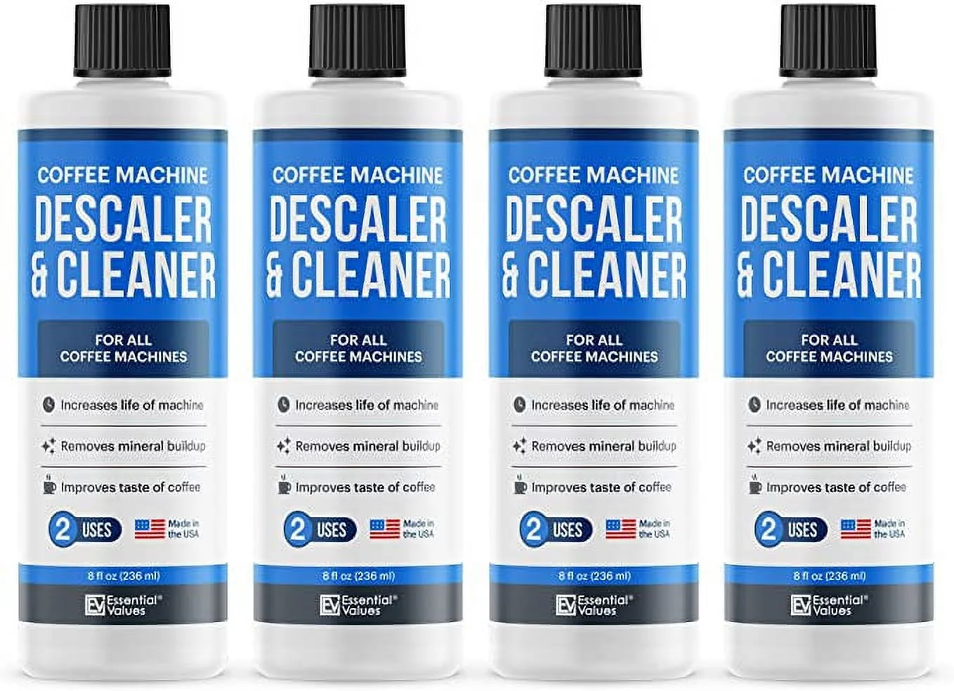 Keurig Compatible Descaling Solution & Keurig Cleaner (8 Uses) Keurig Filter, Nespresso Descaling Kit, Breville, Coffee Pot Cleaner & Espresso Machines, Keurig Descaler / Keurig Accessories