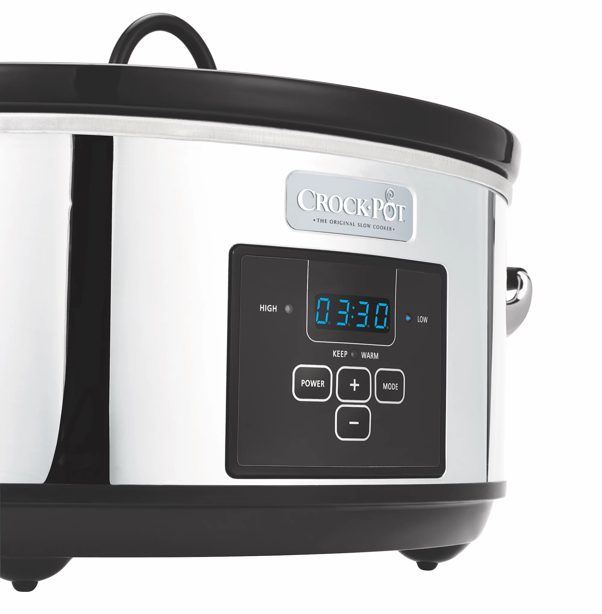 Crock-Pot 7-Quart Polished Flat Control Programmable Slow Cooker (SCCPVF710-P-WM)