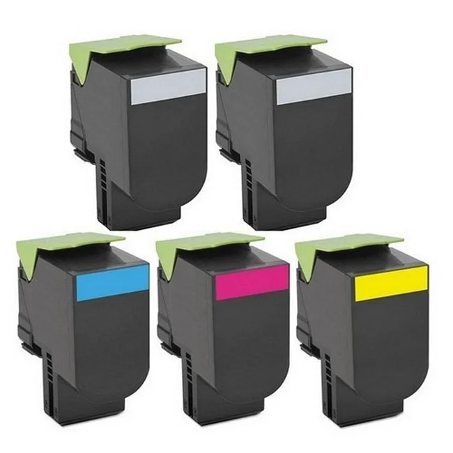 PrinterDash Compatible Replacement for LEX80C0X2B1CMY - MultiColor Combo Pack