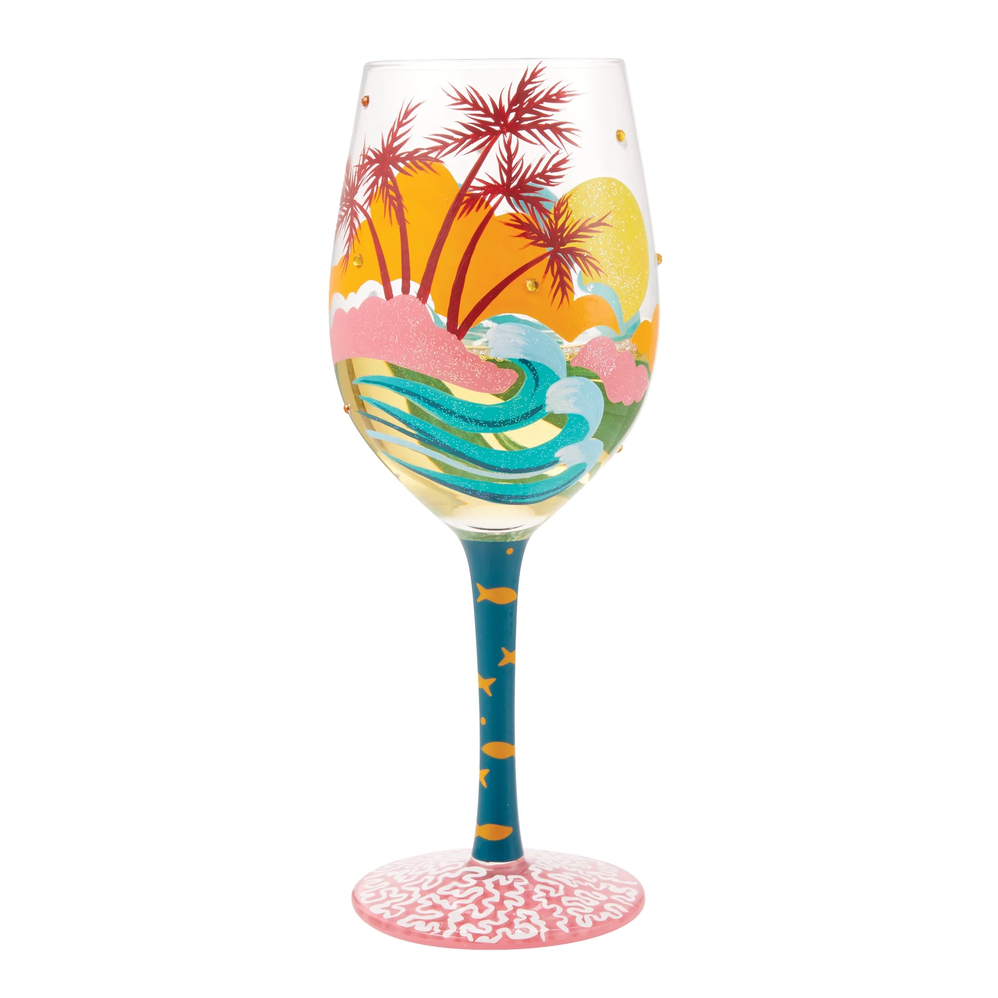 Lolita Tropcial Getaway Wine Glass