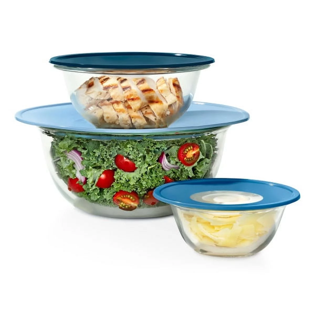 OXO GG 3 PC REUSABLE LID SET - BLUE