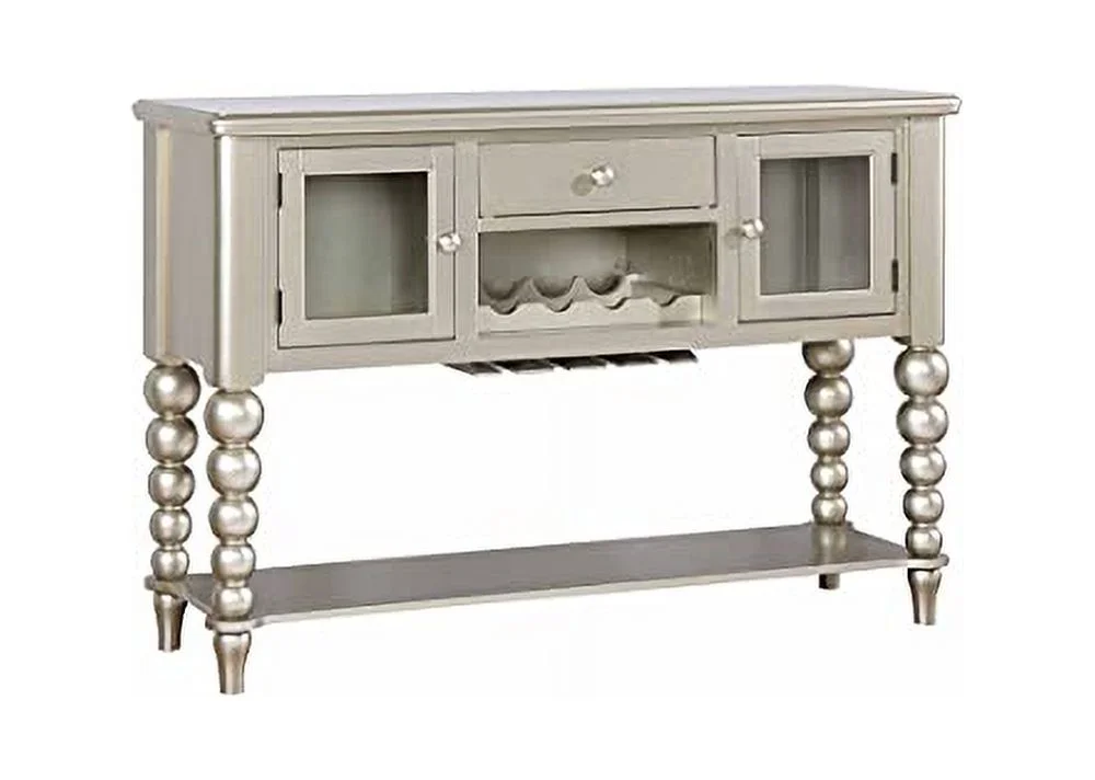Kings Brand Furniture Hamlin Sideboard Buffet, Server Storage Cabinet, Champagne