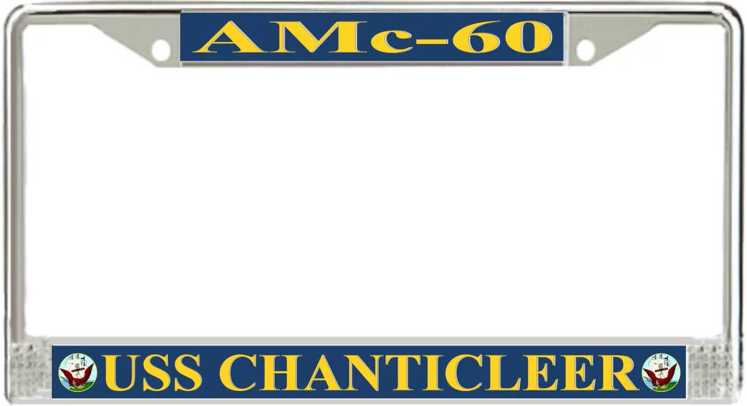 USS Chanticleer AMc-60 License Plate Frame
