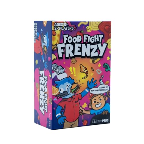 Food Fight Frenzy - Fun & Fast-Paced Family Dice Game Rolls, Pattern Matching, and Dice Game for 2-6 Players, 72 Tiles & 13 Oversized Dice, Family Party Game