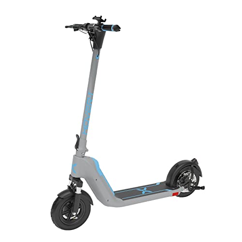 Hover-1 Helios Electric Folding Scooter, 18 MPH Top Speed, 24 Mile Range, 500 Watts Max Power, 10” Pneumatic Tires, Rear Disc Brakes, and Dual Front Suspension